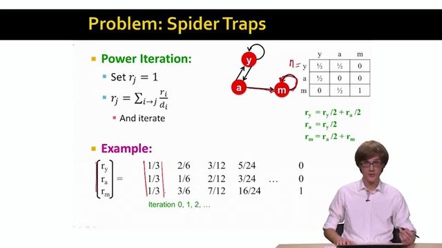 Lecture 9 — PageRank - The Google Formulation _ Stanford University смотреть онлайн