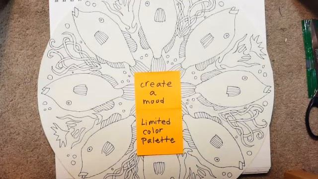 Limited color palette for Mandala using Canva.com смотреть онлайн