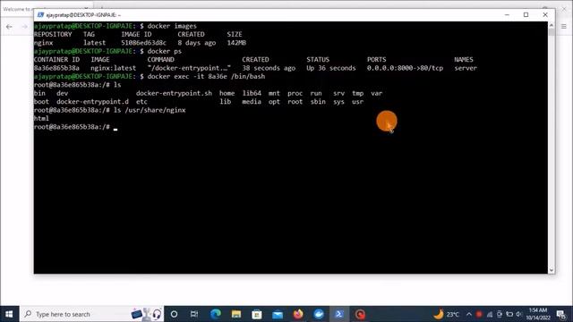 DevOps WSL Docker Create/Remove Files In Running Containers Part-05 | Touch | Cat смотреть онлайн