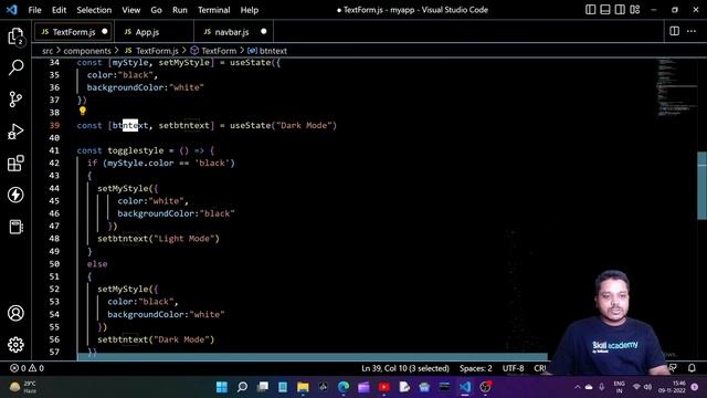 React JS Tutorial for Beginners | How to add dark mode in React JS | Gaurav Garg смотреть онлайн