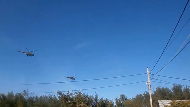 Футаж:"Вертолеты идут на посадку" смотреть онлайн