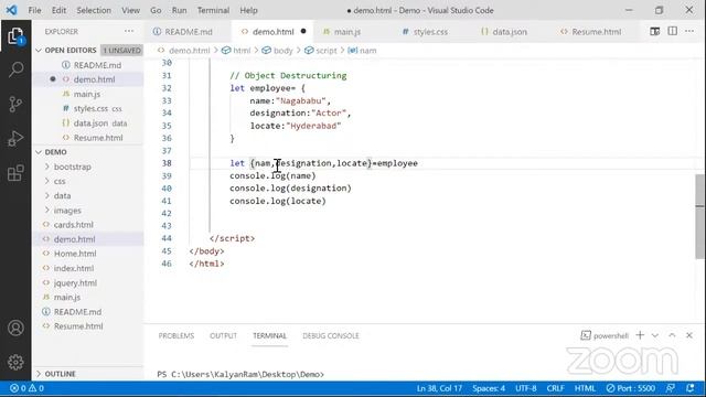 Web designing: ES6 Features and props introduction смотреть онлайн