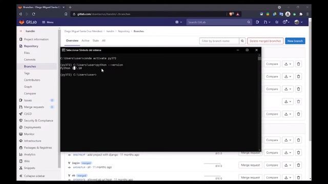 tutorial levantar el proyecto de handin(python,django) смотреть онлайн