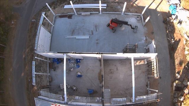 Budowa hali magazynowej - Drone photos смотреть онлайн