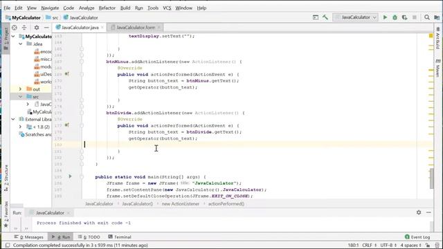 Java GUI Calculator with IntelliJ Part 8 Final смотреть онлайн