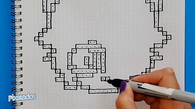 COMO DIBUJAR CAT NOIR PIXEL ART - PIXELADOS смотреть онлайн