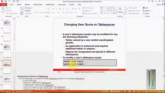 How to assign quota to tablespace in DBA in urdu hindi | assign quota to tablespace | 2020 | part 9 смотреть онлайн