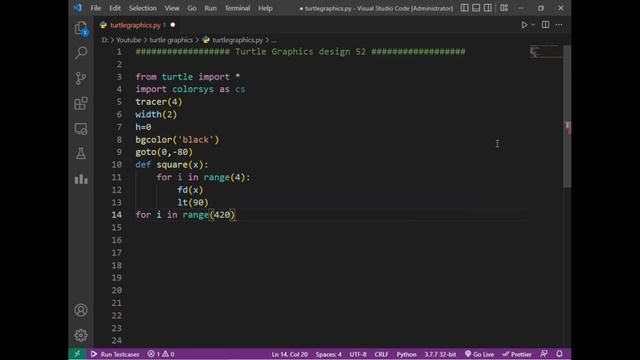 python turtle graphics tutorial || #design52 || Python graphics смотреть онлайн