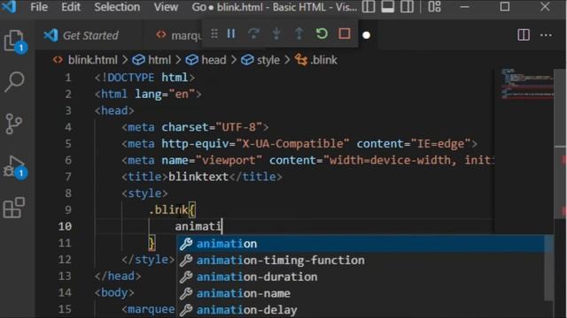 Scrolling Blinking Effect in HTML | Scrolling Text with Border in HTML | #html | #basichtml41 смотреть онлайн