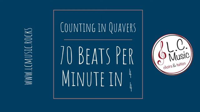 Metronome - Counting in quavers - 4/4 - 70bpm смотреть онлайн