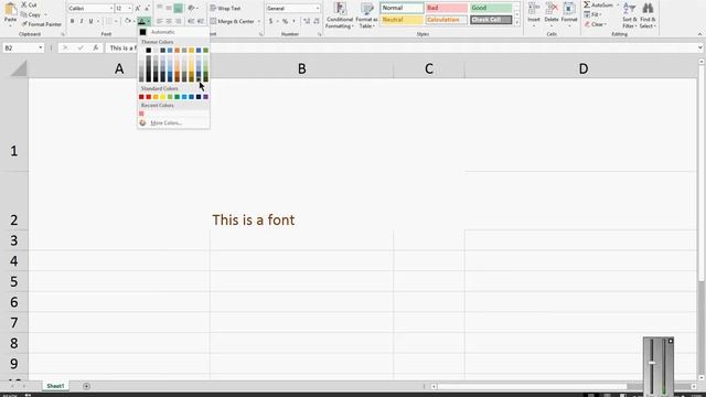 How to change font colors in Microsoft Excel 2013 смотреть онлайн