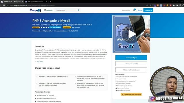PHP 8 do Zero ao Avançado com Mysqli | CursoBR смотреть онлайн