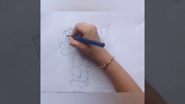 How to draw Tom and Jerry - Easy Cartoon Drawing|Duduz Drawing Hub смотреть онлайн