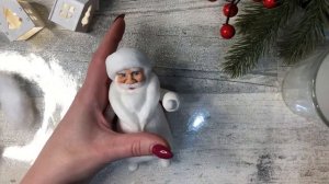 Мастер класс по ватной игрушке Дед Мороз