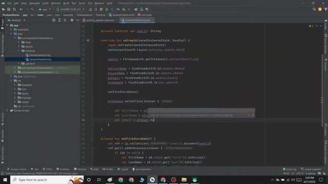 How to Update data in Firestore Android Studio using Kotlin смотреть онлайн