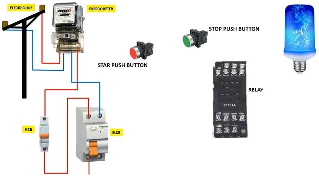 wiring a control relay | Relay Operation Start & Stop Control Wiring смотреть онлайн