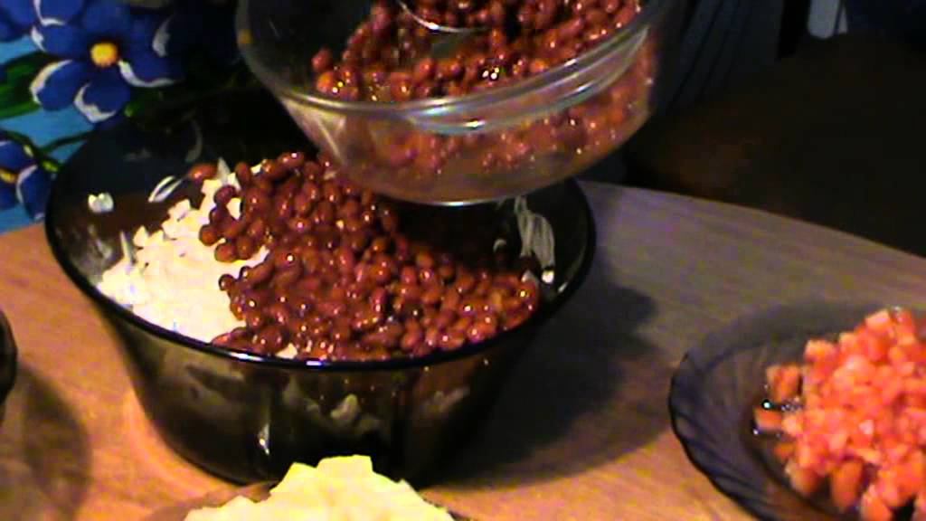 Мясной салат с овощами. смотреть онлайн