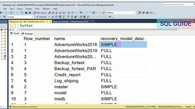 Delete duplicate records from a SQL table without a primary key смотреть онлайн