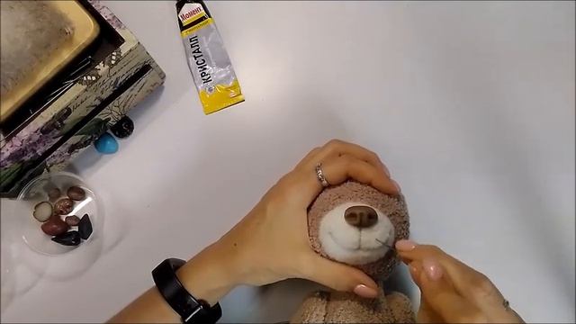 Валяние мордочки Часть 4. Мастер-класс Мишка Егорка. Видео мастер класс крючком пошаговый. смотреть онлайн