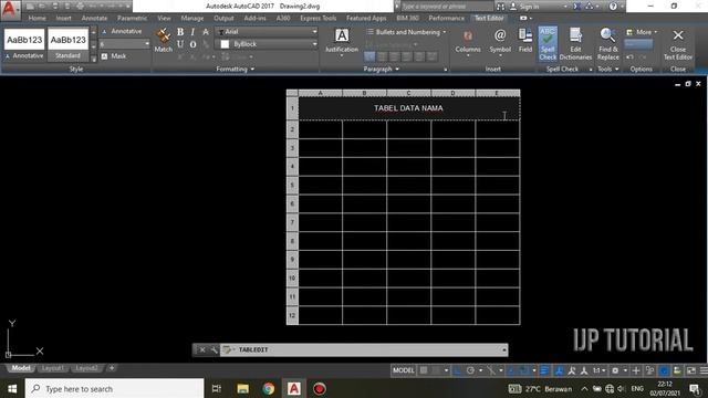 CARA MEMBUAT TABEL DI AUTOCAD смотреть онлайн