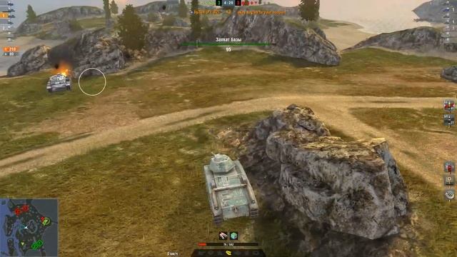 ВСТРЕТИЛ АМЕРИКАНСКИХ РАКОВ В WOT BLITZ / КТО КОГО? смотреть онлайн