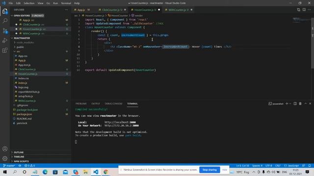 Reactjs Higher Order Component Working Demo HOC смотреть онлайн