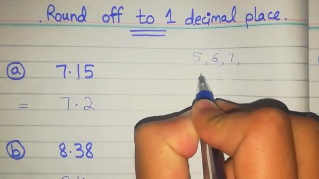 Round Off to 1 decimal place || 7.15 and 8.38 round Off to 1 decimal place#maths #math #decimal смотреть онлайн