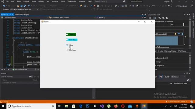 CheckBox C# | Checkboxes | How to create and use checkbox in c# visual studio | C# CheckBox смотреть онлайн