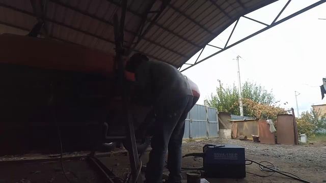 Доварка порога, зачистка сварных швов смотреть онлайн