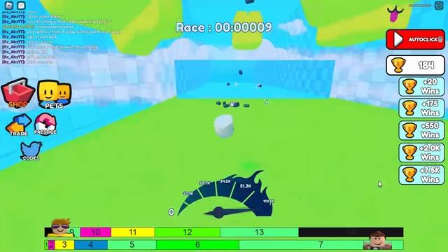 The water race - Roblox Swim race clicker смотреть онлайн
