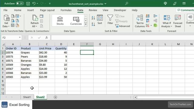How to sort data in Excel смотреть онлайн