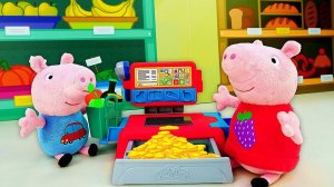 Свинка Пеппа и Джордж открыли магазин! Развивающее видео для самых маленьких