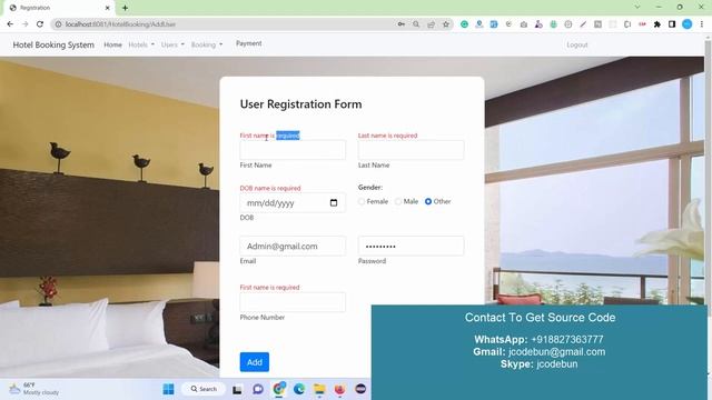 Online Hotel Booking Project in Spring Boot, Hibernate, JPA with source code смотреть онлайн