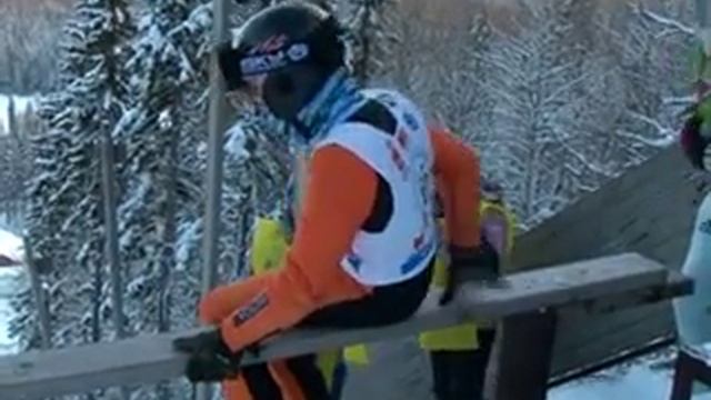 Этап "Рождественского турне" в Лысьве, прыжки с трамплина смотреть онлайн