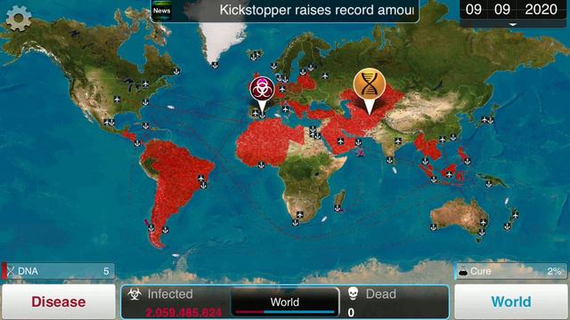 Plague Inc. - Fungus {Mega Brutal} Speed-run!!! смотреть онлайн
