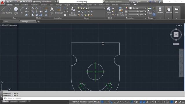 AutoCAD 2016 2D - Exercise 45 смотреть онлайн