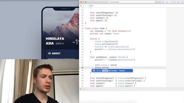 Шаблон проектирования "Состояние" (Swift 4, Xcode 9) смотреть онлайн