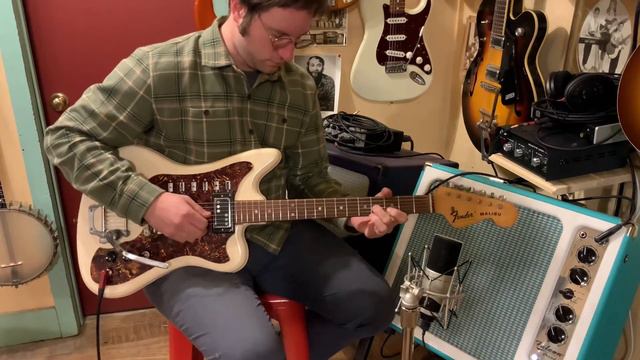 1969/1960s Fender Malibu/Supro Arlington partscaster electric guitar смотреть онлайн