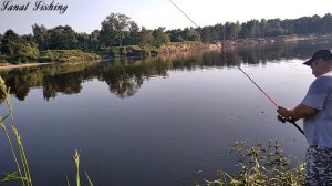 Рыбалка на реке Клязьма в жару.