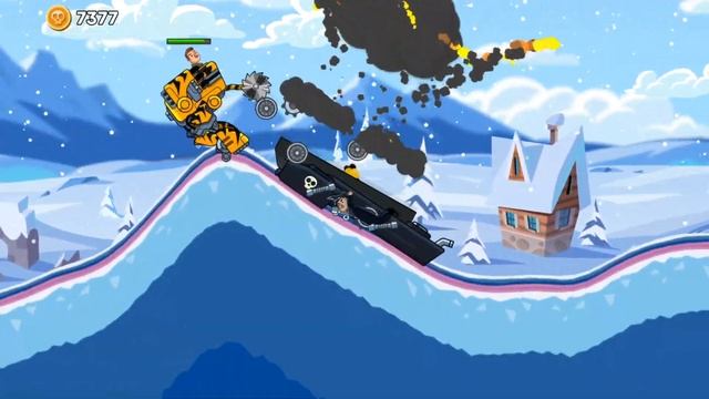 ВСЕ 17 ТАНКОВ с ПИЛОЙ VS БОСС УДАР ГРОМА. Игра про Танки - Hills of Steel смотреть онлайн