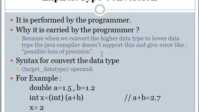 #4 Type Conversion in java Full explain смотреть онлайн