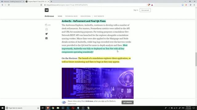 Ambrosus (AMB) and New Updates: Masternode, SDKs 2.0, AmberEx, Ambrosus Bridge смотреть онлайн