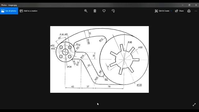 AutoCAD 2D Basic Drawing Practice Tutorial -10 смотреть онлайн