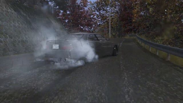 Assetto Corsa Drifting In The Rain On Happogahara смотреть онлайн