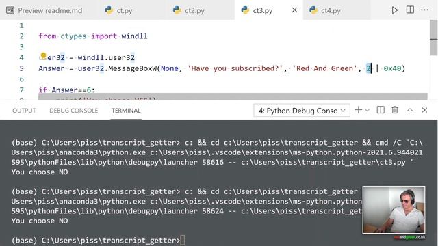 Python No GUI - ctypes & terminaltables смотреть онлайн