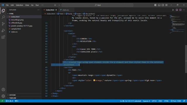 Create a Simple Web page with an Image Using HTML and CSS смотреть онлайн