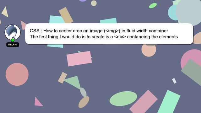 CSS : How to center crop an image ( img ) in fluid width container смотреть онлайн