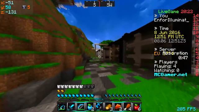 Minecraft | MCSG | 009 | День Рождения. 200 сабов. смотреть онлайн