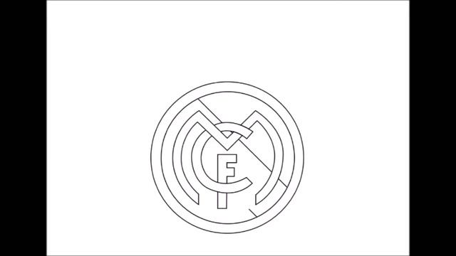 Como desenhar o escudo do Real Madrid ( dibujar el escudo del Real Madrid ) смотреть онлайн