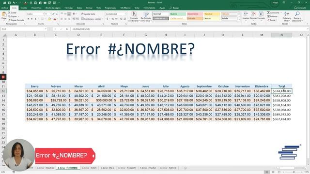 3 tipos de errores en Excel смотреть онлайн